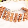 4 Mukhi Brahma Triple Bracelet - Red Sandalwood To enhances communication skills