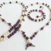 Ruby Mala and Bracelet for Solar Chakra to Enhances leadership skills and improves concentration