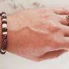 Ruby Mala and Bracelet for Solar Chakra to Enhances leadership skills and improves concentration