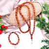 3 Mukhi Agni Mala and Bracelet Set for Solar Plexus Chakra to Helps overcome sense of victimization and releases memories of shame, hurt and stress