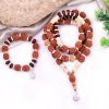 4 Mukhi Brahma Mala and Bracelet Set for Throat Chakra to Imparts energies to overcome shyness and timidity and fosters confidence and self-worth