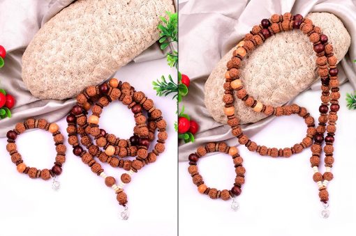 6 Mukhi Skanda Mala and Bracelet Set for Root Chakra to Connects you with inner ability to fight challenges