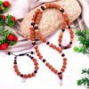 8 Mukhi Ganesh Mala and Bracelet Set for Root chakra to Brings grounding, stability, support and improves connection with family