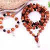 9 Mukhi Rudraksha Durga Mala and Bracelet Set