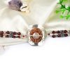 9 Mukhi Rudraksha and Gomedh Bracelet (Crown)