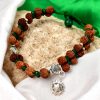 Gauri Shankar Rudraksha and Emerald Bracelet (Heart)