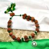 Gauri Shankar Rudraksha and Emerald Bracelet (Heart)