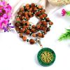 Gauri Shankar Rudraksha and Emerald Mala (Heart)