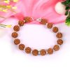 5 Mukhi Rare Rudraksha Bracelet - Semi Chikna - For enhances learning, knowledge, awareness and concentration