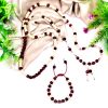 Ruby Mala and Bracelet for Solar Chakra to Enhances leadership skills and improves concentration