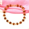 5 Mukhi Rudraksha Bracelet - Gold