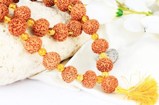 7 Mukhi Mahalaxmi Mala - Citrine (Collector)