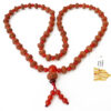 10 Mukhi Krishna Mala with Carnelian For blessings of fruitful relationship, happiness and wealth