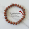 10 Mukhi Rudraksha Krishna Bracelet - Silver Chakri To release fears