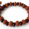 10 Mukhi Rudraksha Krishna Bracelet with Red Sandalwood To promote creativity, peace, perseverance and joy