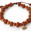 10 Mukhi Rudraksha Krishna Bracelet with Sandalwood For releasing fear and worries