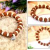 10 Mukhi Rudraksha Krishna Bracelet - To release stress, bestows creativity, prosperity, success and confidence