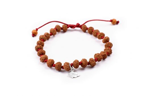 10 Mukhi Rudraksha Krishna Bracelet - Silk Thread To releases fear