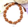 10 Mukhi Rudraksha Krishna Bracelet with Sandalwood For releasing fear and worries