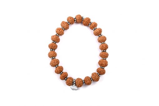 10 Mukhi Rudraksha Krishna Bracelet - Silver Chakri To release fears