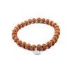 10 Mukhi Rudraksha Krishna Bracelet - Silver Chakri To release fears