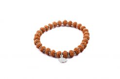 10 Mukhi Rudraksha Krishna Bracelet - Silver Chakri To release fears