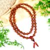 10 Mukhi Krishna Mala with Carnelian For blessings of fruitful relationship, happiness and wealth