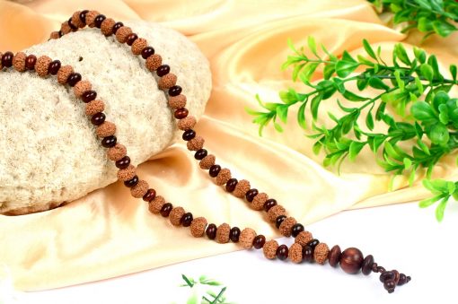 10 Mukhi Krishna Mala - Red Sandalwood