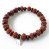 11 Mukhi Rudraksha Ekadash Bracelet - Red Sandalwood For material abundance and spiritual growth