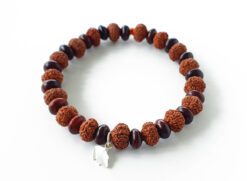 11 Mukhi Rudraksha Ekadash Bracelet - Red Sandalwood For material abundance and spiritual growth