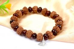 11 Mukhi Rudraksha Ekadash Bracelet - Red Sandalwood For material abundance and spiritual growth