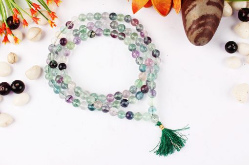 Fluorite Round Necklace Mala