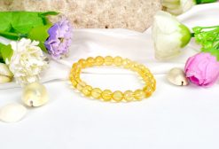 Yellow Citrine Faceted Bead Bracelet - To manifest goals and attracts abundance