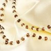 Smoky Quartz Round Faceted Necklace Mala Silver - For instills balance and harmony