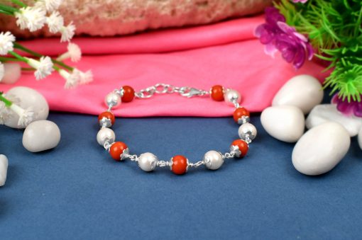 Trendy Pearl Coral bracelet