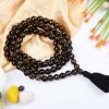 Smoky Quartz Round Faceted Necklace Mala - To instills balance and harmony