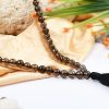 Smoky Quartz Round Faceted Necklace Mala - To instills balance and harmony