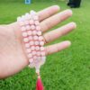 Rose Quartz Round Necklace Mala - To Provides comfort from grief