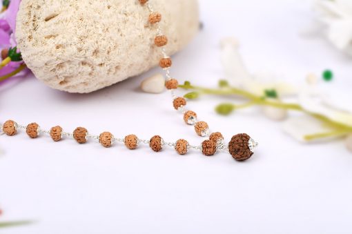 6 Mukhi Mars Mala - Silver