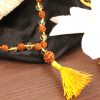 4 Mukhi Rudraksha Brahma Mala with Citrine for Enhancement of communication skills and vocal power