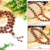 4 Mukhi Rudraksha Brahma Mala - White Spacer