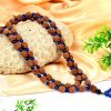 4 Mukhi Rudraksha Brahma Mala - Blue Jade To enhances communication skills