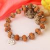 12 Mukhi Rudraksha Surya Bracelet - Silver Chakri