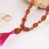 3 Mukhi Rudraksha Mahajwala Mala - Ruby