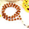 5 Mukhi Brahma Guru Mala - White Spacer For enhances awareness and concentration