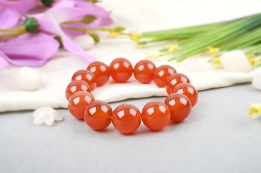 Carnelian Bracelet - Large Beads - For dispels apathy