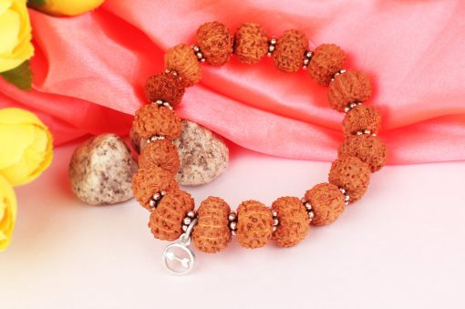 11 Mukhi Rudraksha Ekadash Bracelet - Silver