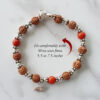 6 Mukhi Rudraksha Mars Bracelet - Coral To eliminating lethargy