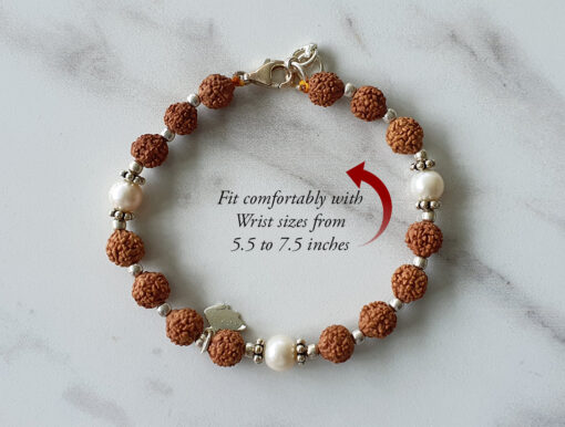 6 Mukhi Rudraksha Mars Bracelet - Pearl To eliminating lethargy