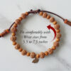 6 Mukhi Rudraksha Mars Bracelet - Sandalwood To eliminating lethargy